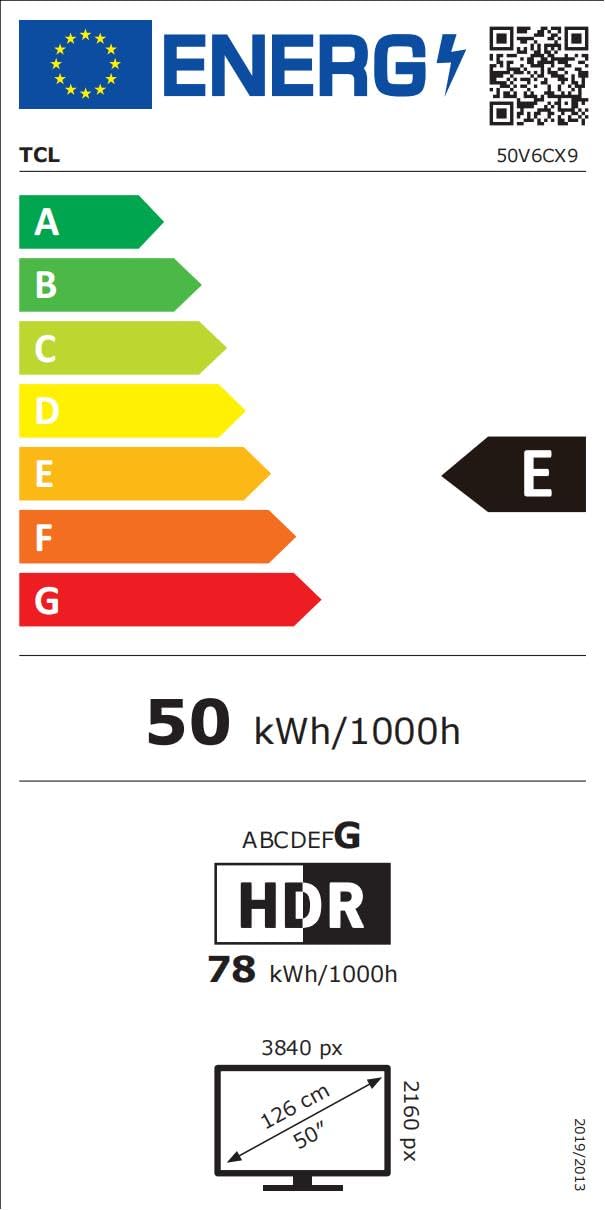 TCL Téléviseur LED Direct 50V6C 50" 4K HDR Smart TV avec Google TV (Dolby Audio, Motion Clarity, Compatible avec Google Assistant & Alexa)