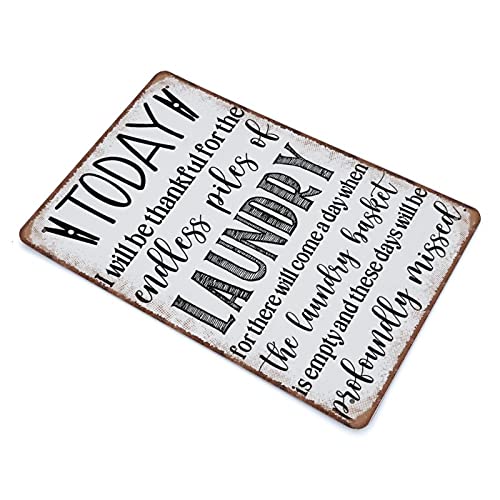 Dreacoss Endless Piles of Laundry, Laundry Room Tin Signs - Image 3