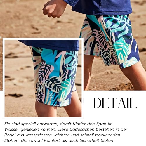 Short de bain long garçon séchage rapide résistant eau et chlore - 5