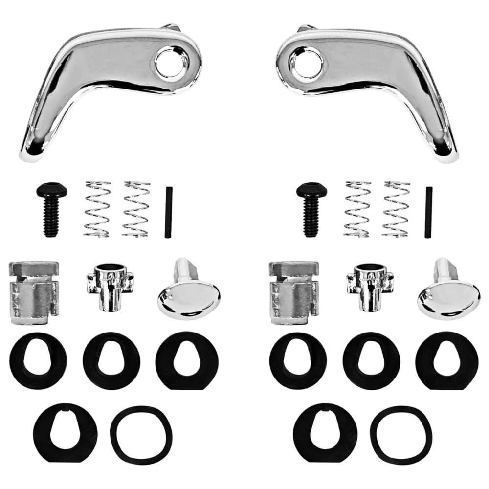 BURANIFUSION for Chevyck Vent Window Handles Chrome Pair Left/Right 1104QA 1104QB WEF1353