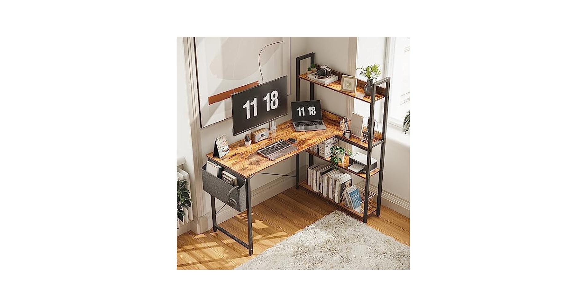 ノートPCケース docsh design trees & conifers Dark Cottagecore Desk Mat: Botanical & Floral Desk Pad