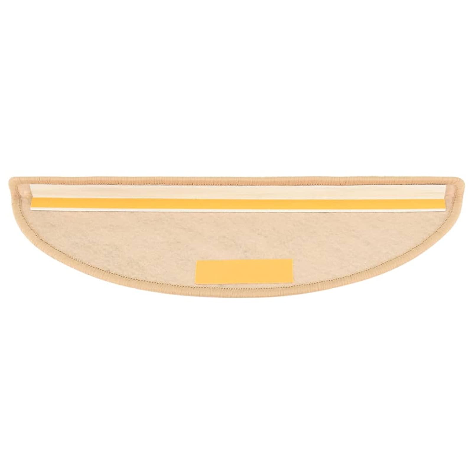 ShGaxin Treppenmatten Selbstklebend Sisal 15 STK Stufenmatten, Treppenteppich, Antirutschmatten Für Treppen, 56x20 cm Hellbeige
