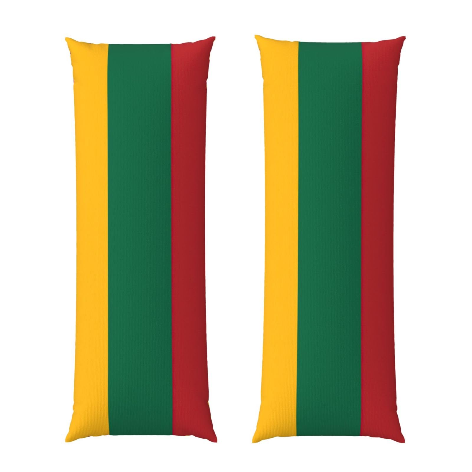 Taie d'oreiller drapeau Lituanie en tissu respirant et esthétique