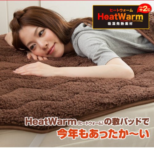最安値 ナイスデイ Heat Warm ヒートウォーム 毛布 発熱 あったか2枚合わせ シングル ブラウン 40220106の価格比較