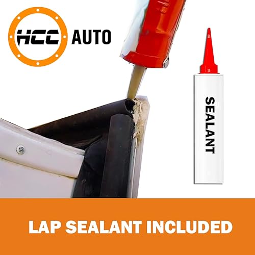 Miniatura 9 de HCC Auto Combo de gomas negras deslizantes para autocaravana  018-312-EKD & 018-341 EK  Limpiaparabrisas con sello D de 1 x 1516 x 35 pies y base de