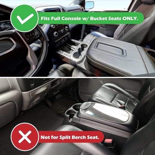 JOJOMARK Center Console Organizer Tray Compatible with 2014-2018 GMC Sierra Accessories, (2015-2020) Yukon/Chevy Tahoe Silverado Suburban, Armrest Storage Box Replaces 22817343(Black) by JOJOMARK - Image 3
