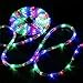 Bebrant LED Rope Lights Battery Operated String Lights-40Ft 120 LEDs 8 Modes Outdoor Waterproof Fairy Lights Dimmable/Timer with Remote for Camping Party Garden Holiday Decoration