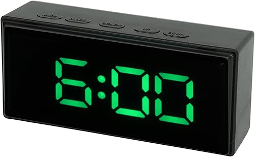 Miniatura 4 de Reloj despertador digital con espejo, reloj digital inteligente de Snooze pequeño de escritorio electrónico con pantalla LED de volumen ajustable,