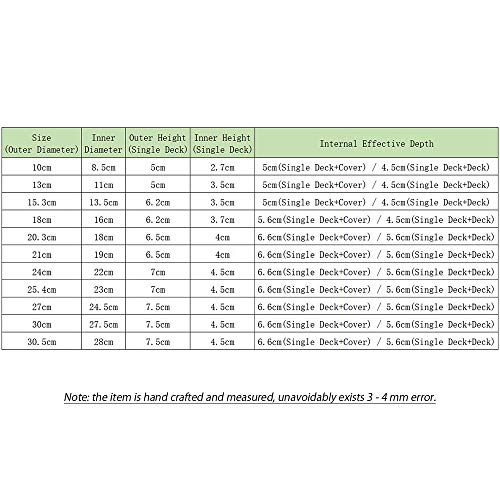 ANSNOW Kitchen Bamboo Steamer Basket for Asian Cooking Buns Dumplings Vegetables Fish Rice/2 Tier/10" - Image 7