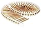 Senco 08F300Y DuraSpin #20,3 x 7,6 cm, Holz auf Holz, Collatierte Schraube, 800 Karat