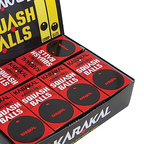 Bolas Squash Red Dot Pacote com 12 unidades MPOWER