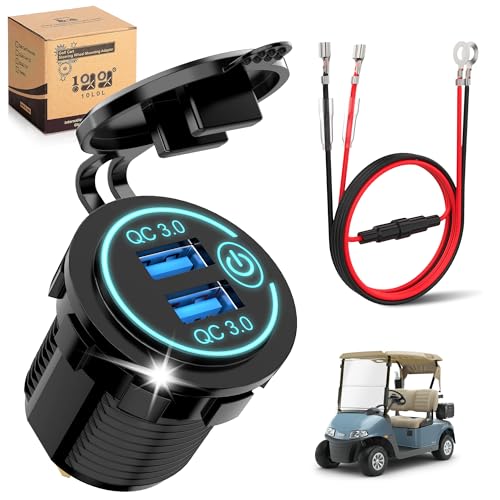 10L0L Golf Cart Quick Charge QC 3.0 Dual USB Charger