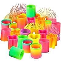 Adalex Global 12 Pcs Slinky Toy Set - Perfect Party Bag Fillers & Stocking Fillers for Kids - Classic Spring Toys for Endless Fun and Entertainment - Ideal for Birthday Parties (Neutral)