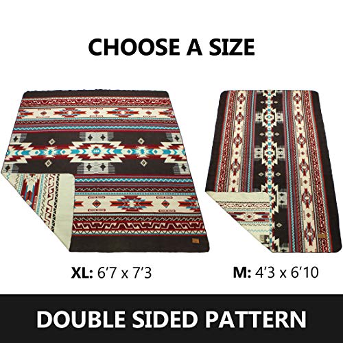 Inca Aztec Throw Blanket | Southwest Indian Navajo Boho Style | Native Woven Western Cover For Camping, Bedding, Couch & Office | Faux Alpaca, Lightweight, Hypoallergenic & Warm Camp Vanlife Blanket… #TOP1