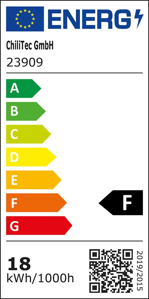 ChiliTec LED Unterbauleuchte Arusha 60cm Schwarz 2 Steckdosen