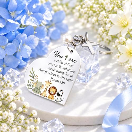Christian Baptism Gifts for Girls Boys Newborn Baptism Keychain — 사진 6