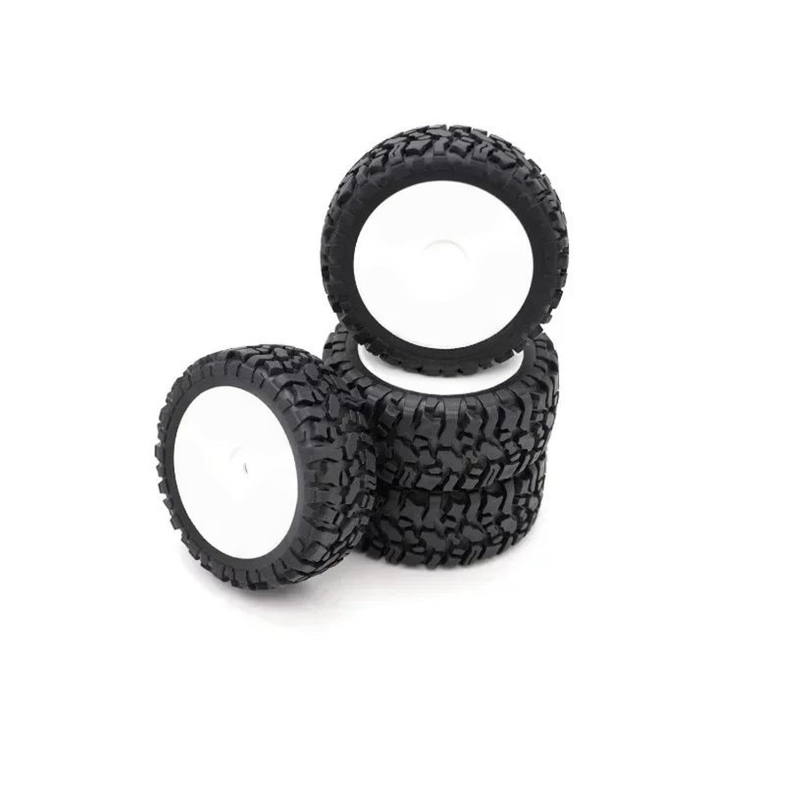 Ruedas Neumáticos Goma Hexagonales 12mm 4Uds para HPI para RedCat 1/12 RC