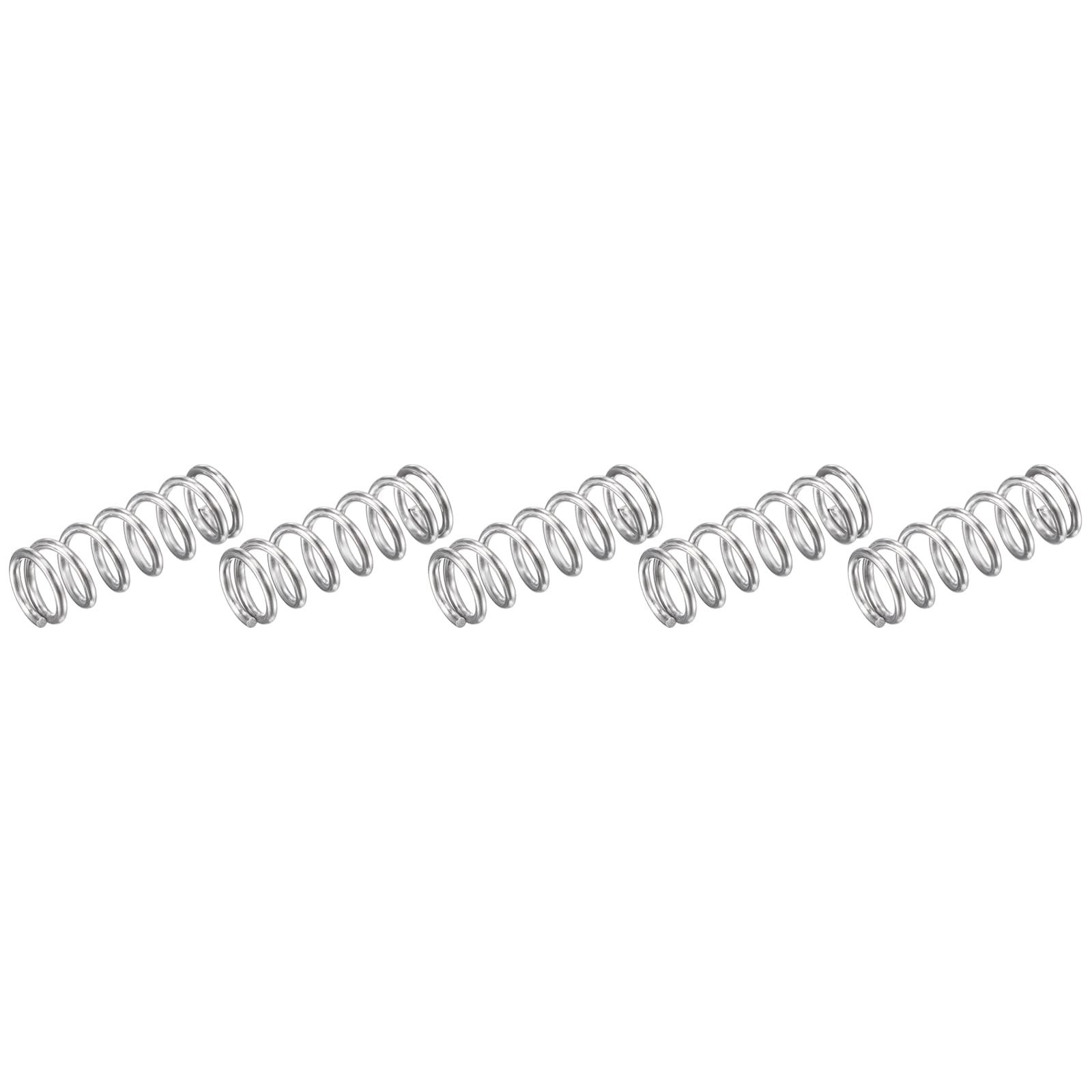 METALLIXITY Compression Springs (1x16mm OD,40mm Free Length) 5Pcs, 304 Stainless Steel Extension Spring - for Shop Home Repairs, DIY Projects, Silver Tone — Amazon image 14