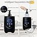 Hot Lather Machine for Shaving Professional Lather Maker for Men Face Shaving Large Capacity Shaving Foam Warmer for Home Salon Barber Shop, with 2 500ml Foam Bottle-Black