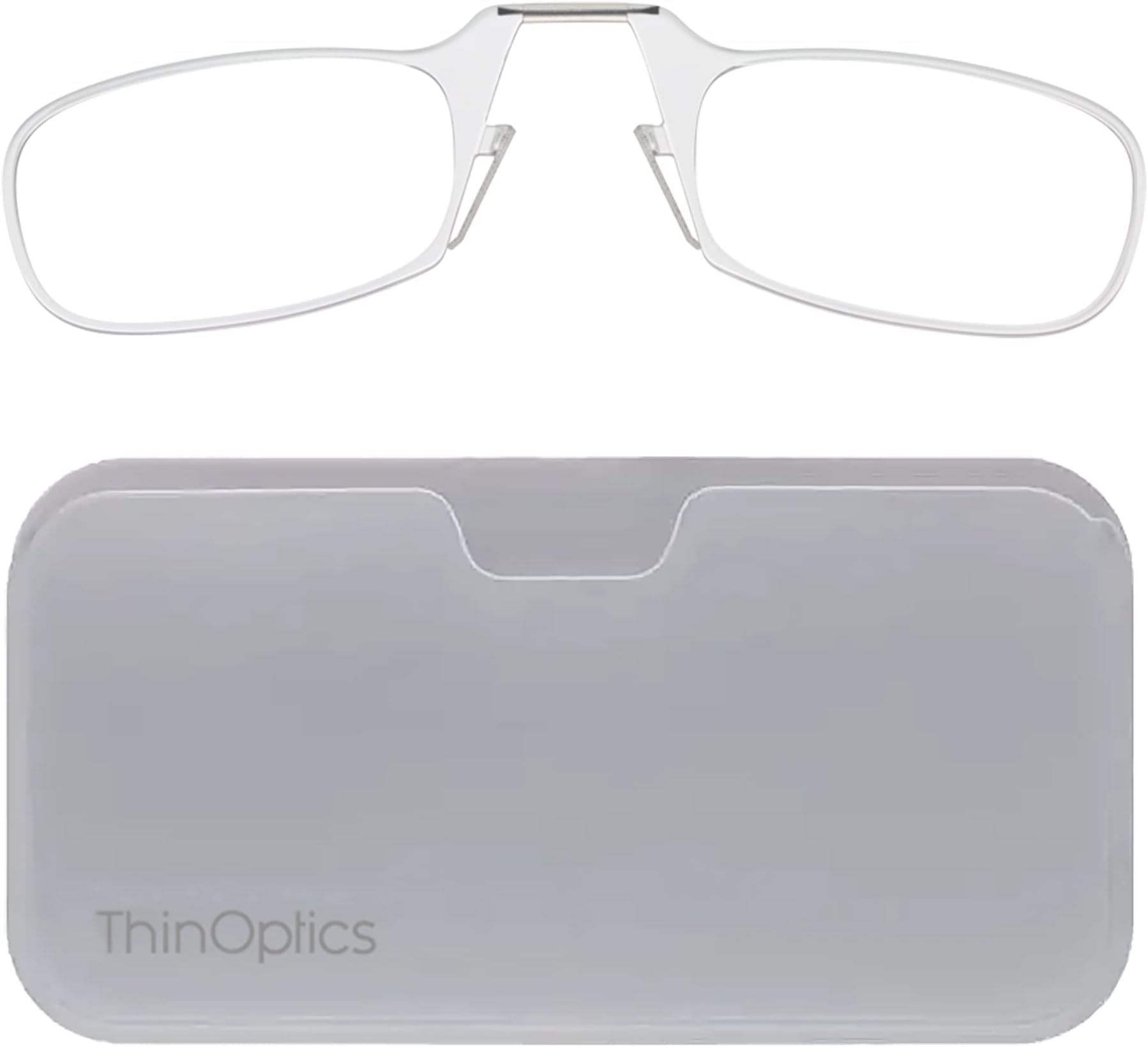 unisex-adult Universal Pod Case + Rectangular Reading Glasses