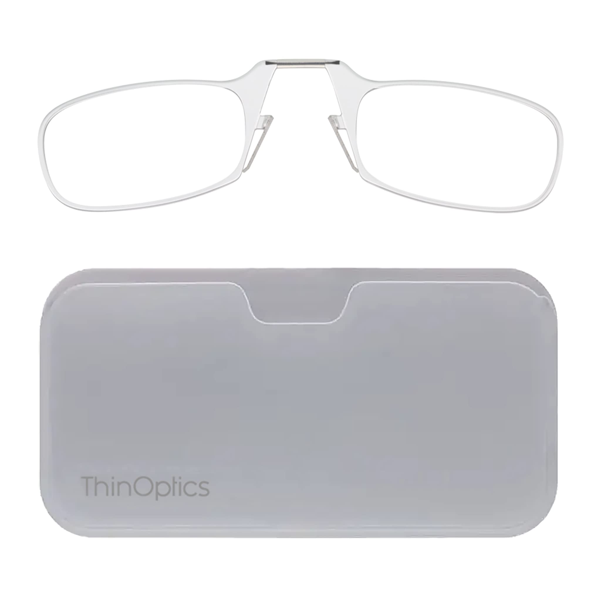 ThinOptics Universal Pod Case + Rectangular Reading Glasses