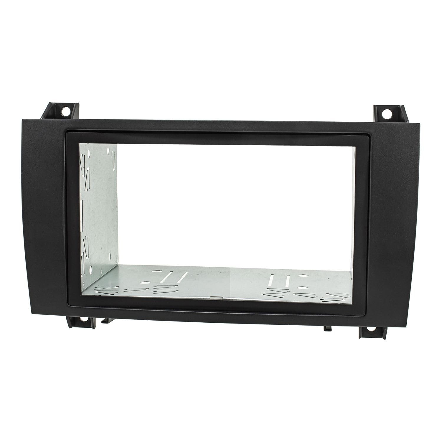 tomzz Audio 2434-036 Doppel DIN Radioblende Set kompatibel mit Mercedes SLK R171 Bj.2004-2011 schwarz mit Einbaukit