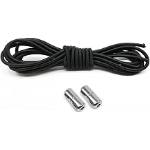 1 Pair Elastic Non Lace Shoelaces, Round Shoelaces, Quick Shoelaces, Metal Capsule Shoelaces Cord