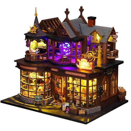 Kit de maison miniature puzzle bois OZJAY, cadeau idéal ados