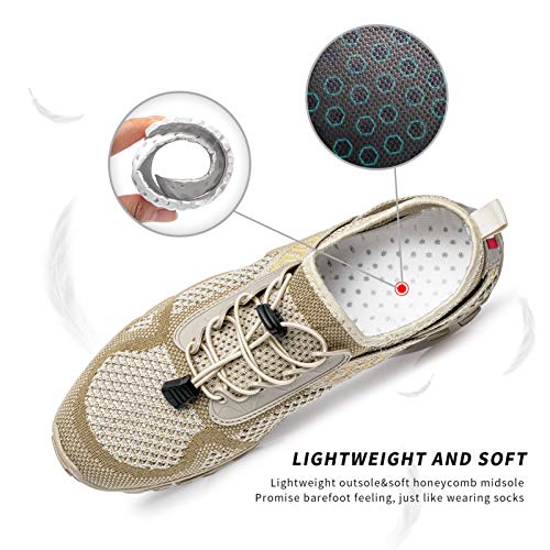 Image of SOBASO Water Shoes Women Men Quick Drying Swim Beach Aqua Shoes for Water Sport Diving Hiking Sailing Travel