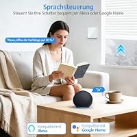 Smart WLAN Rolladenschalter Kompatibel mit Alexa, Google Home 80x80mm – Ansicht 3