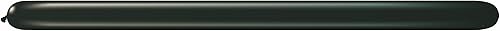 Qualatex 646Q - Globos torcidos grandes, color negro ónix, paquete de 50
