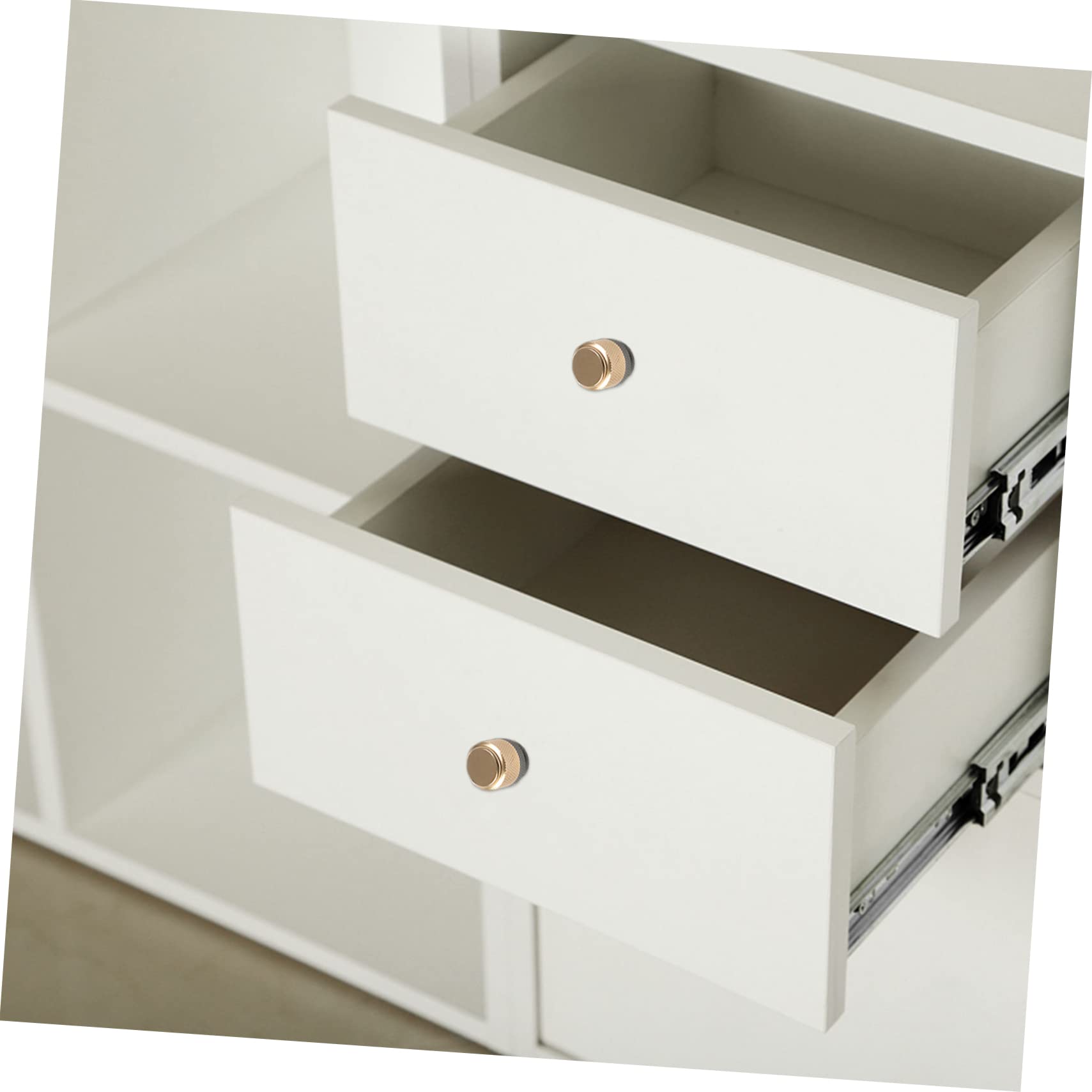 ORFOFE 6 Pomelli per Mobili in Alluminio Oro, Design Moderno e Robusto, per Armadio e Mobile Cucina, Finitura Elegante per Interni Casa