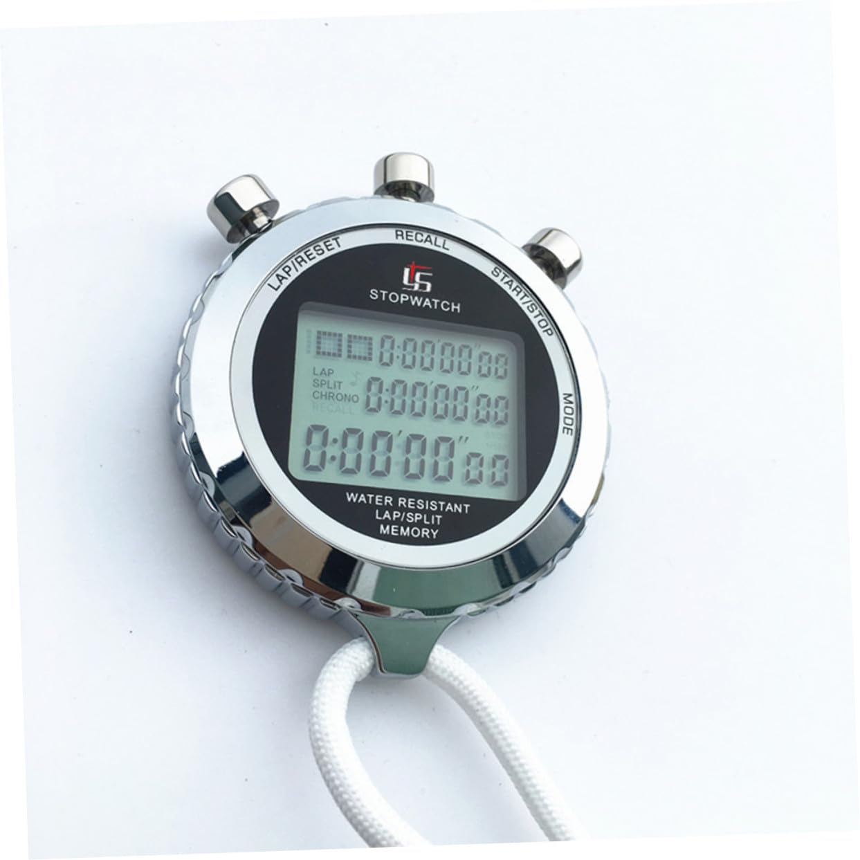 Cabilock Cronometro Digitale Portatile Professionale Con Timer Elettronico e Cronografo Lcd a 3 Righe, Contatore Multifunzione Per Allenamento Sportivo e Gestione Pausa in Palestra