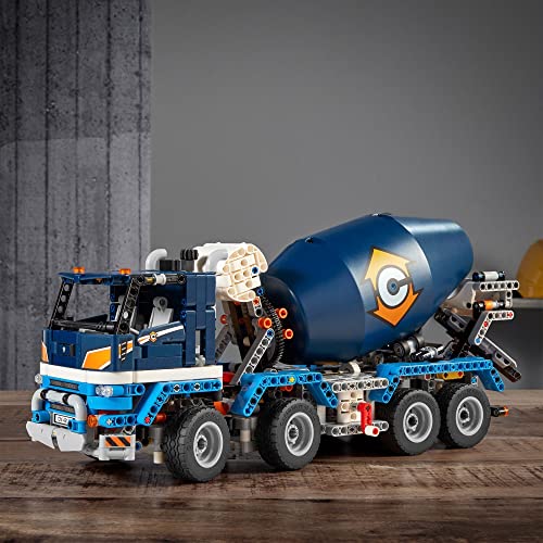 LEGO Building Block Technic Multicolour Plastic Concrete Mixer Truck 42112 Building Set - Image 9