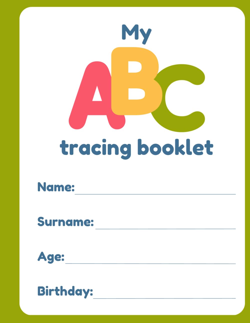 MY ABC Tracing Booklet