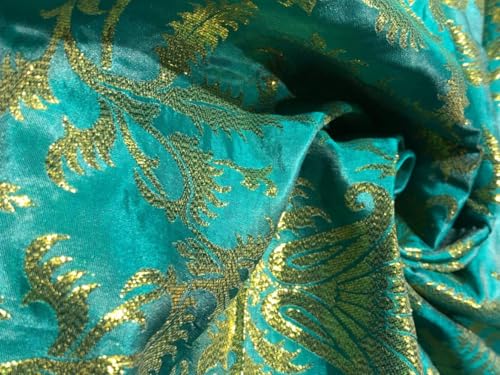 Tissu brocart de soie pure anti-plis BRO1035 pour des vêtements de cérémonie parfaits