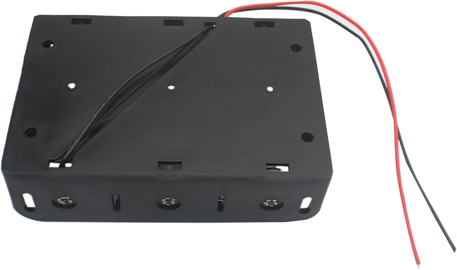 2 Pcs 3 Slot D Cell Battery Holder 4.5V D Size Battery Case Box with Wire