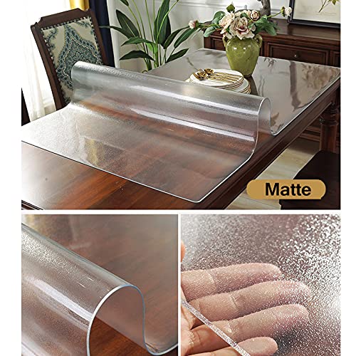 Housse de table transparente de 2 mm biseautée haut de gamme