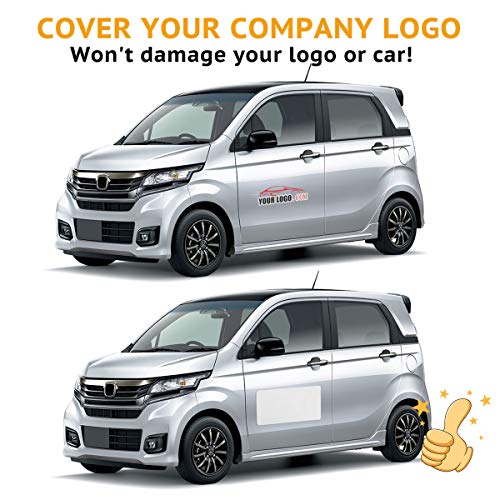Blank Magnet for Car 2 Pack, Magnetic Sign for Vehicles, Business Signs for Car Doors, Magnetic Sheets to Cover Company Logo, Advertise Business, Prevent Scratches Rounded Corners (Regular Large) - Thumbnail 3