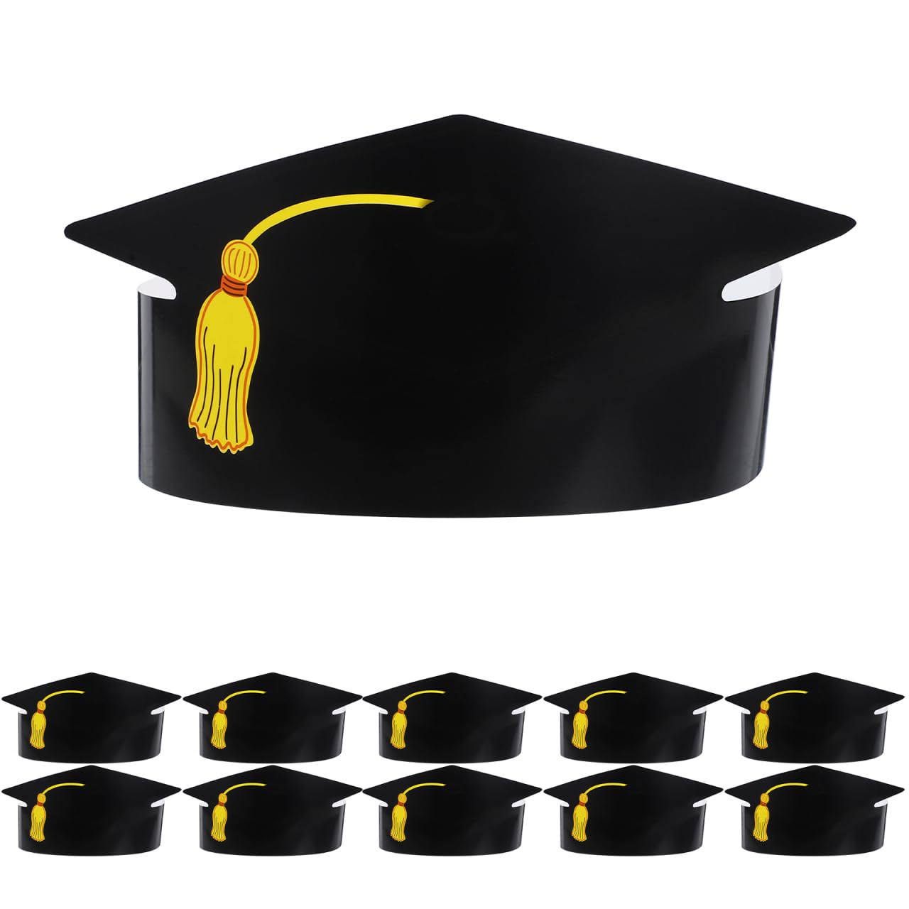 TOPBATHY Handmade Paper Graduation Hats Phd Paper Hat for Boys and Girls Adults Party School Party Favors and Decorations