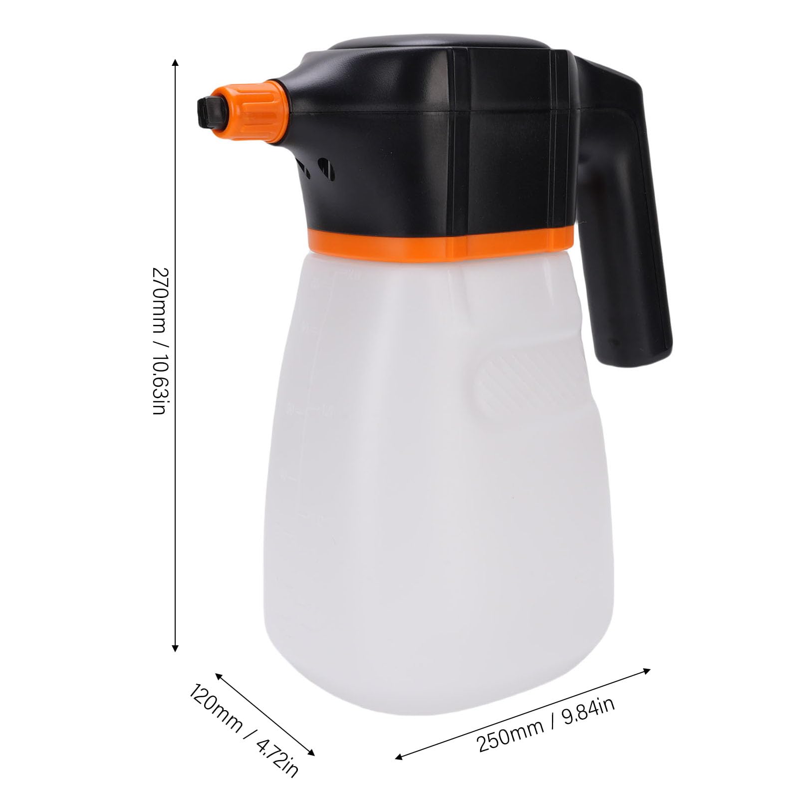 Cryfokt Pulverizador de Espuma Inalámbrico, Espumante Eficiente para Lavado de Autos, para Riego de Jardines, Construcción de PP PE (White)