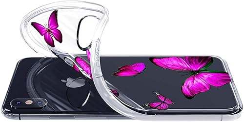 Miniatura 2 de Funda para iPhone XsiPhone X Clear Case para niñas y mujeres, TPU suave a prueba de golpes, funda protectora transparente para iPhone XsiPhone X