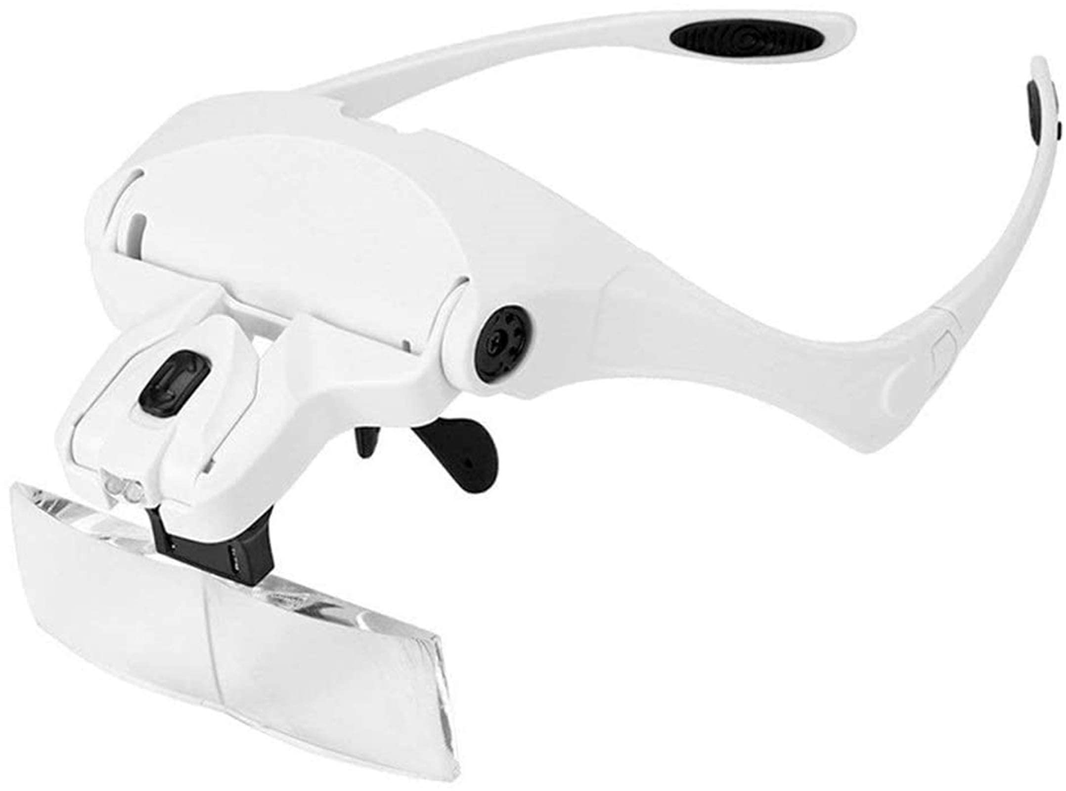 asdchZen Headband Magnifier,Head Mountlighted Magnifying Glasses,Head Magnifier Glasses With Professional 'S Loupe Light,Headband Magnifying For Reading Jewellery Loupe For Hobbi