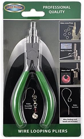 Bead Buddy Wire Looping Pliers - Make Earrings, Jump Rings, Bails and S Hooks - Professional Grade Wire Looping Pliers for Jewelry Findings