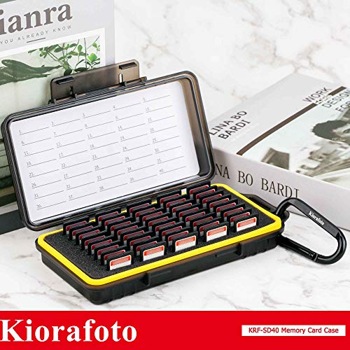 Kiorafoto 40 Slots Memory Card Case