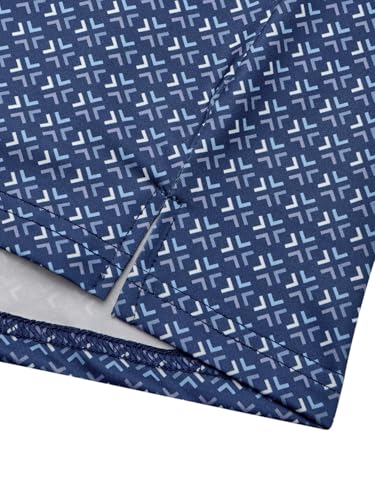 Hardaddy Mens Golf Polo Shirts Dry Fit Short Sleeve Print Patterns Moisture Wicking Collared Funny Golf Shirts for Men Navy Blue 3XL — view 5