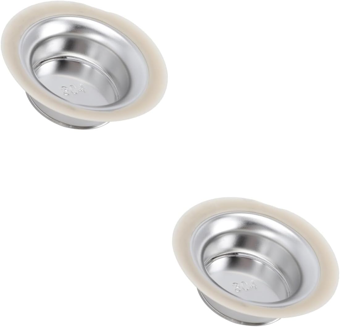 Cabilock 2pcs Stainless Steel Toilet Cover for Bathroom Odor Design Easy Installation Elastic Material for Standard Toilets
