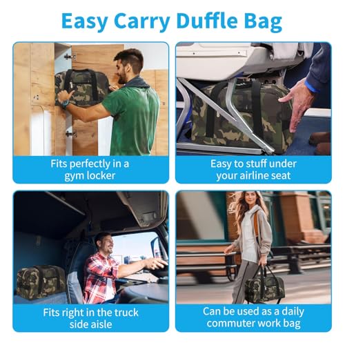 Image of Apenze Small Gym Bag 14 inch lightweight Carry On Mini Duffel Bag for Travel Sport - Camo