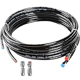 seasuist Hydraulic Steering Hose for Boats, 2-Piece 22 Feet Outboard Steering Hose Kit for Boat Hydraulic Steering Systems