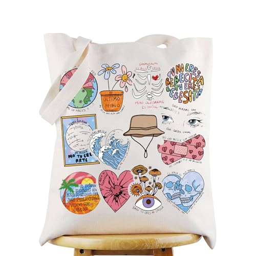 WZMPA Song Lyrics Canvas Tote Bag Singer Fans Gift Pop Music Shop...